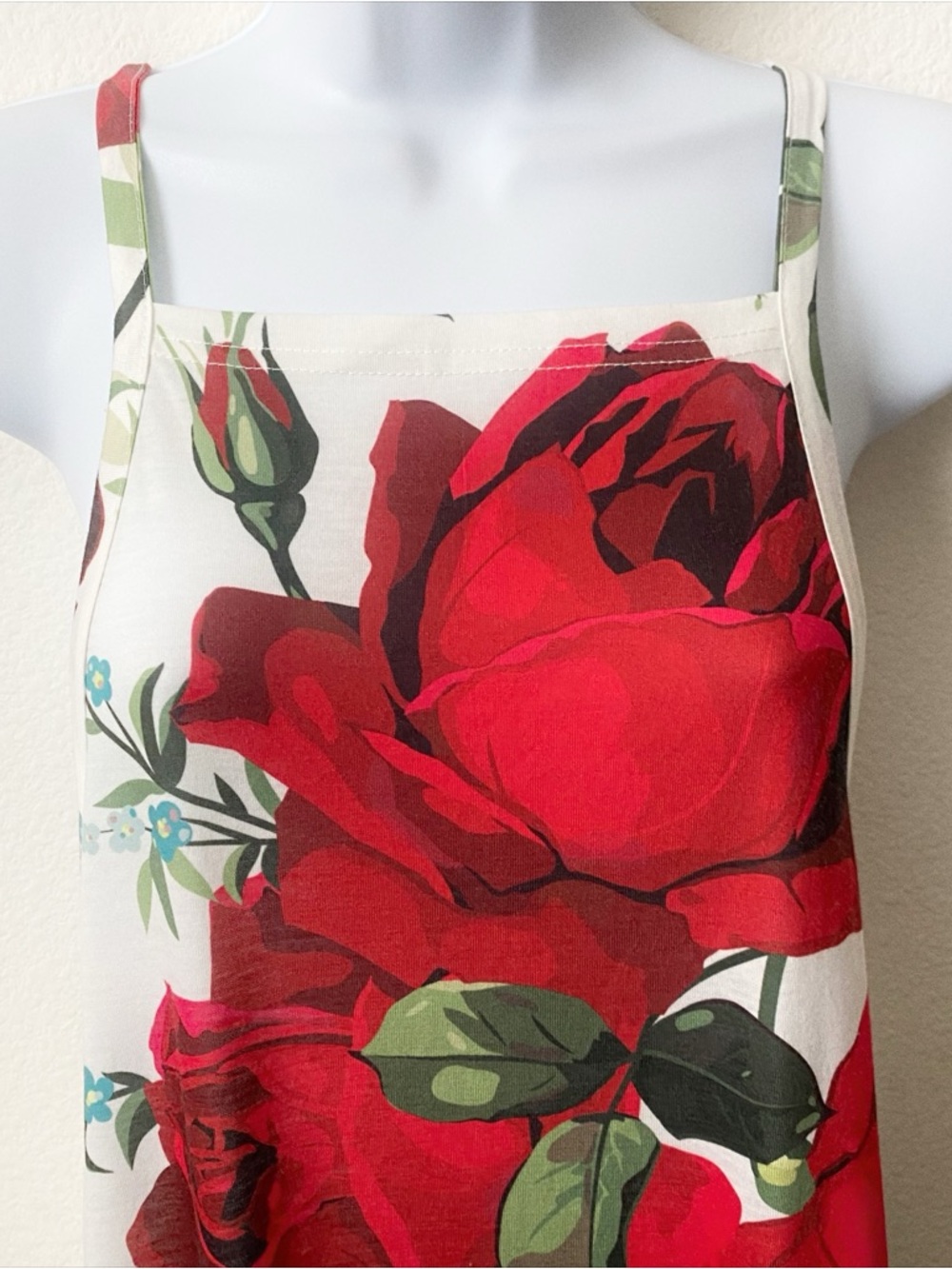 Floral Rose Overall Bohemian Street Bold Colorful Loose Fit